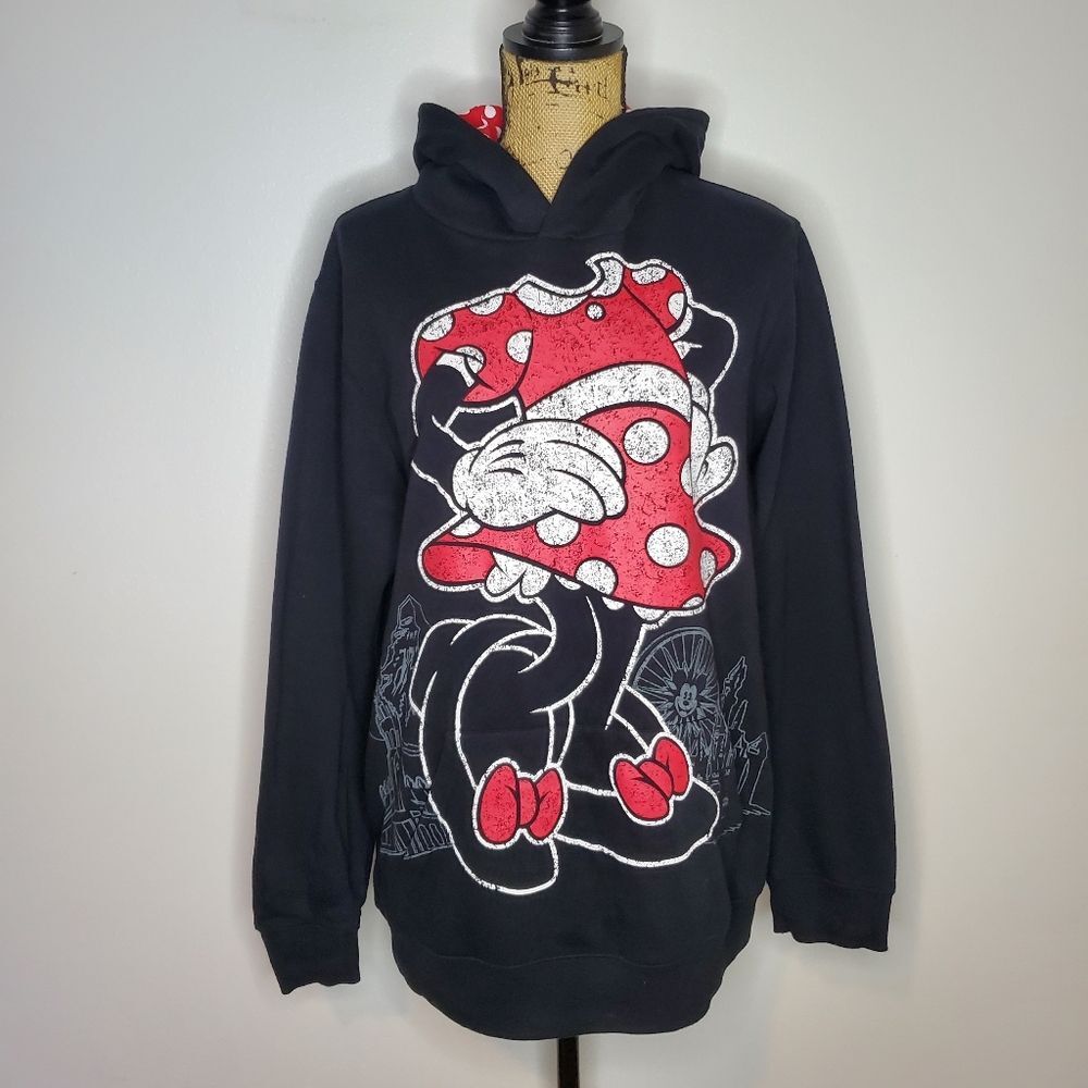 Disney Parks Minnie Mouse Pullover Hoodie Size XL